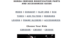 Desktop Screenshot of cbr500.net