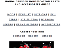 Tablet Screenshot of cbr500.net
